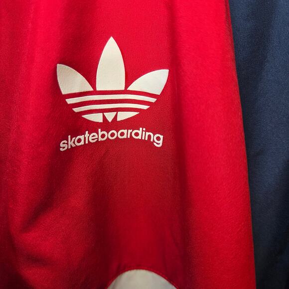 Adidas Skateboarding Climaproof Windbreaker Jacket L Blue Red White 2014 - Picture 5 of 14